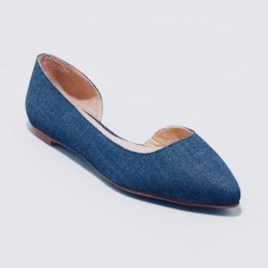 MOHANA D’ORSAY POINTED TOE BALLET FLATS